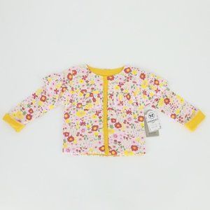 THE HONEST COMPANY Cotton Reversible Ruffled Cardigan